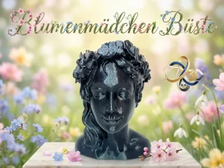 Blumenmädchen Büste