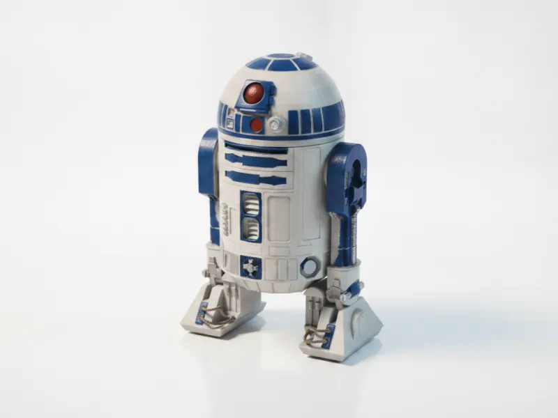 R2-D2 Droid Star Wars Verzamelobject 3D Printbaar