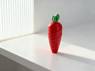 旋转胡萝卜