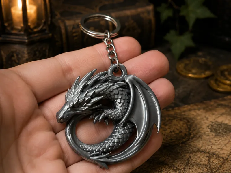 Dragon Keychain-Fantasy Dragon Pendant