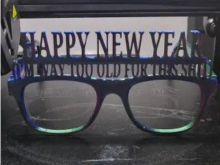 new year glasses