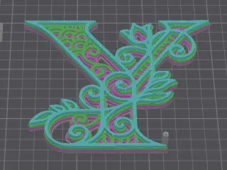 Decorated letters - Y-Z-& - 7/7
