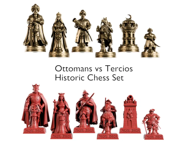 Ottomans vs Tercios – Historical 3D Chess Set