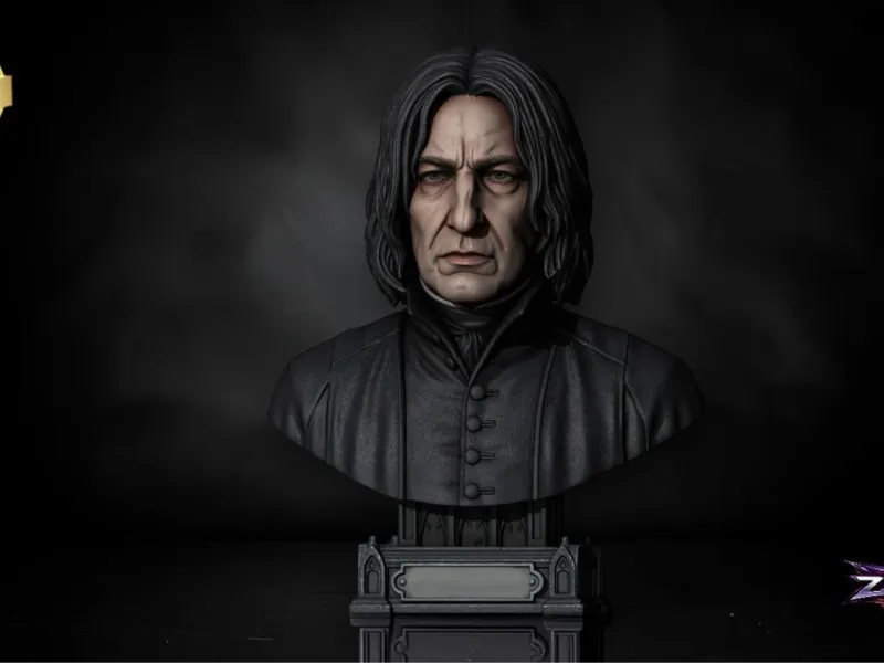 Severus Snape Bust STL Harry Potter 3D Print Sculpture