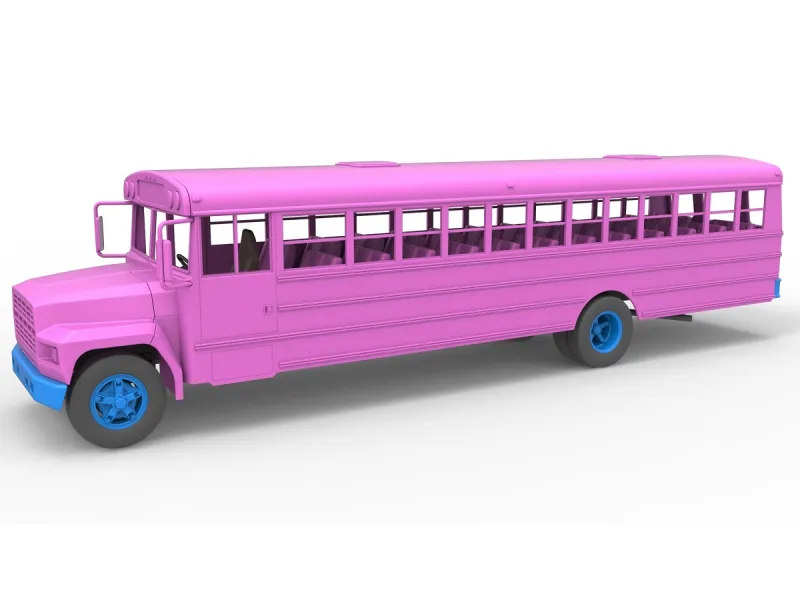 รถบัสโรงเรียนสำหรับการแข่ง Figure 8 เวอร์ชัน 2 สเกล 1:25