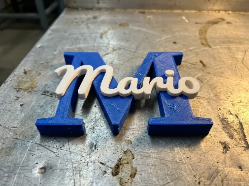 Wall Art Name Mario
