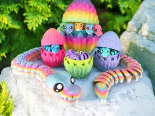 Scaled Dragon Snake Egg Container  (3 sizes)