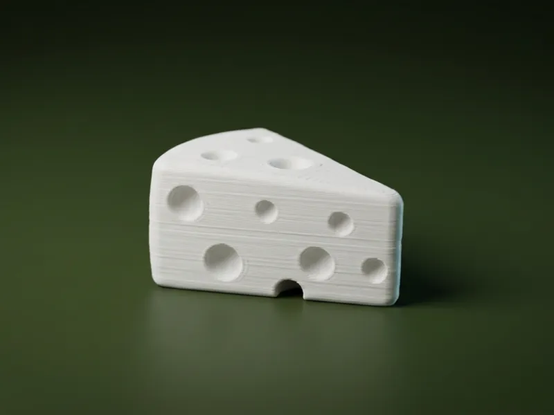 楔形奶酪微缩3D模型