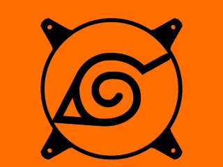 KONOHA Naruto - Custom 120mm Fan Grill Face Plate Cover