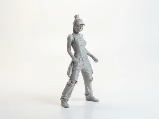 Cool Girl Figurine Female Character 3D Printable