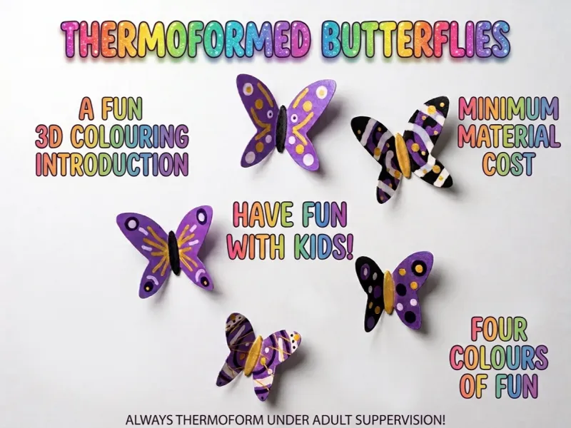 COLOR AND THERMOFORM BUTTERFLIES