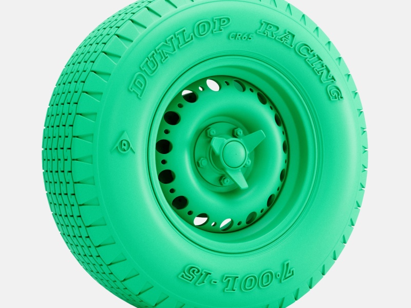 15x8 Dunlop D-Type Rad, Dunlop CR65 Reifen