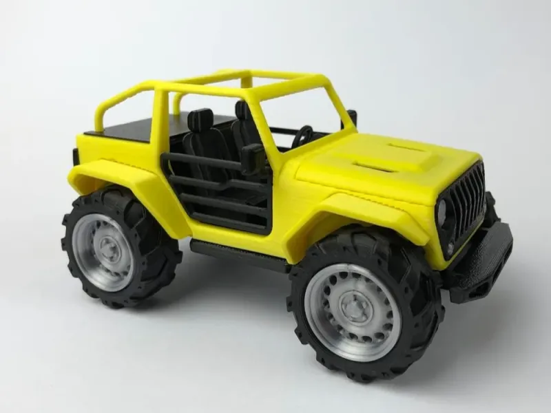 2-türiger JEEP mit abnehmbarem HARDTOP - Vollständig bedruckbar