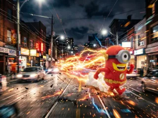 ⚡ Flash Minion — DC Scarlet Speedster Mashup Figurine