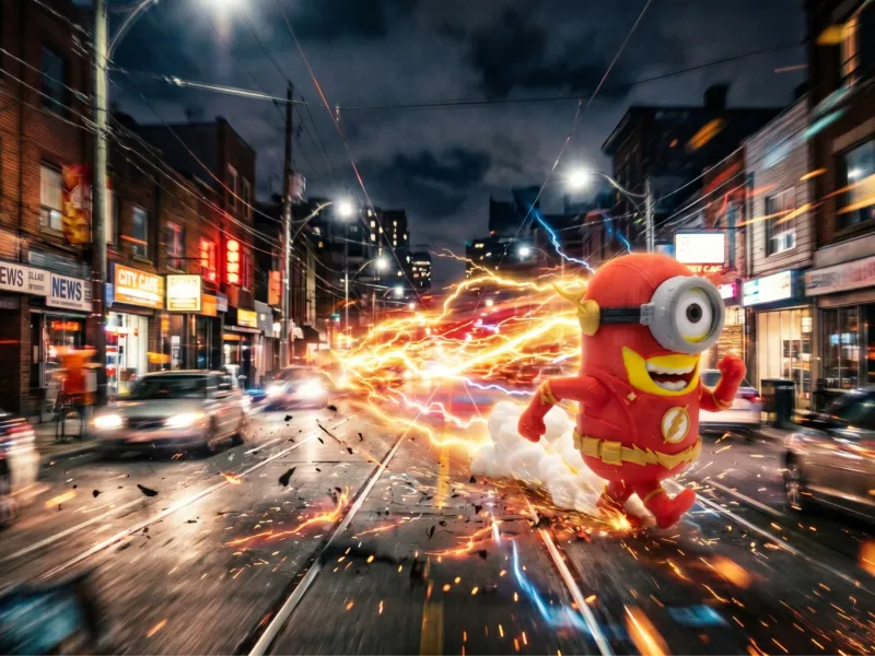 ⚡ Flash Minion — DC Scarlet Speedster Mashup Figurine