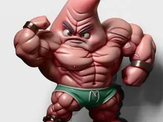 Muscular Patrick Sponge Bob