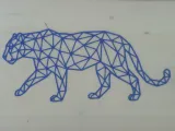 Leopard LowPoly WallArt-0