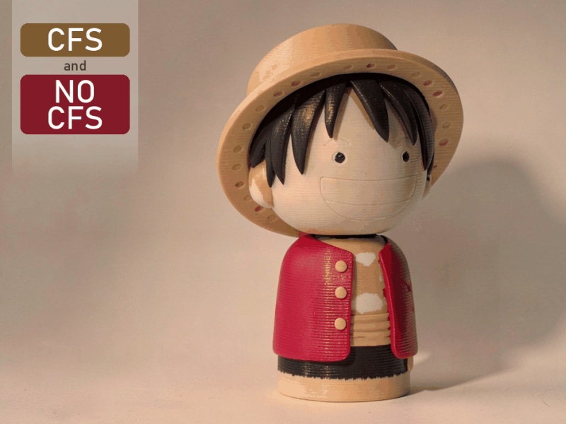 Păpușă Kokeshi Luffy One Piece | CFS și Fără CFS