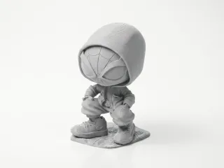 Chibi Street Spiderman Statue Figurine 3D Printable