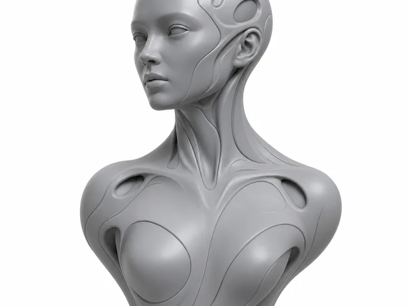 Female android bust