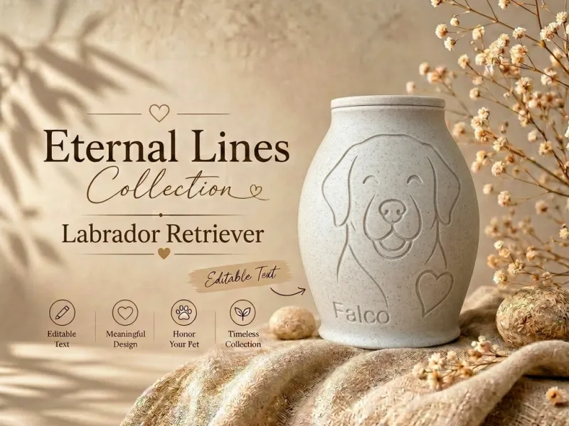 Eternal Lines Urn – Labrador Retriever