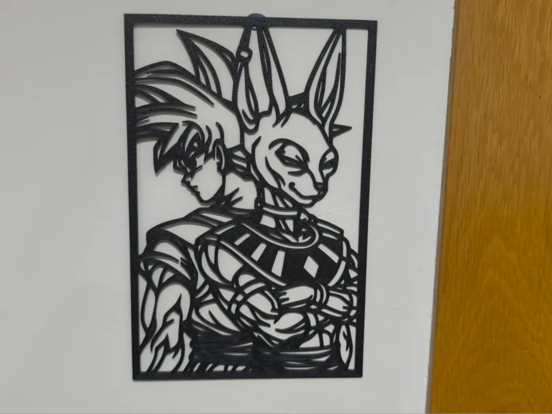 Beerus & Goku Wall Art – Dragon Ball Super