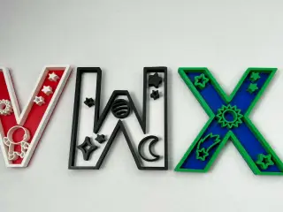 Outer space theme decor letters