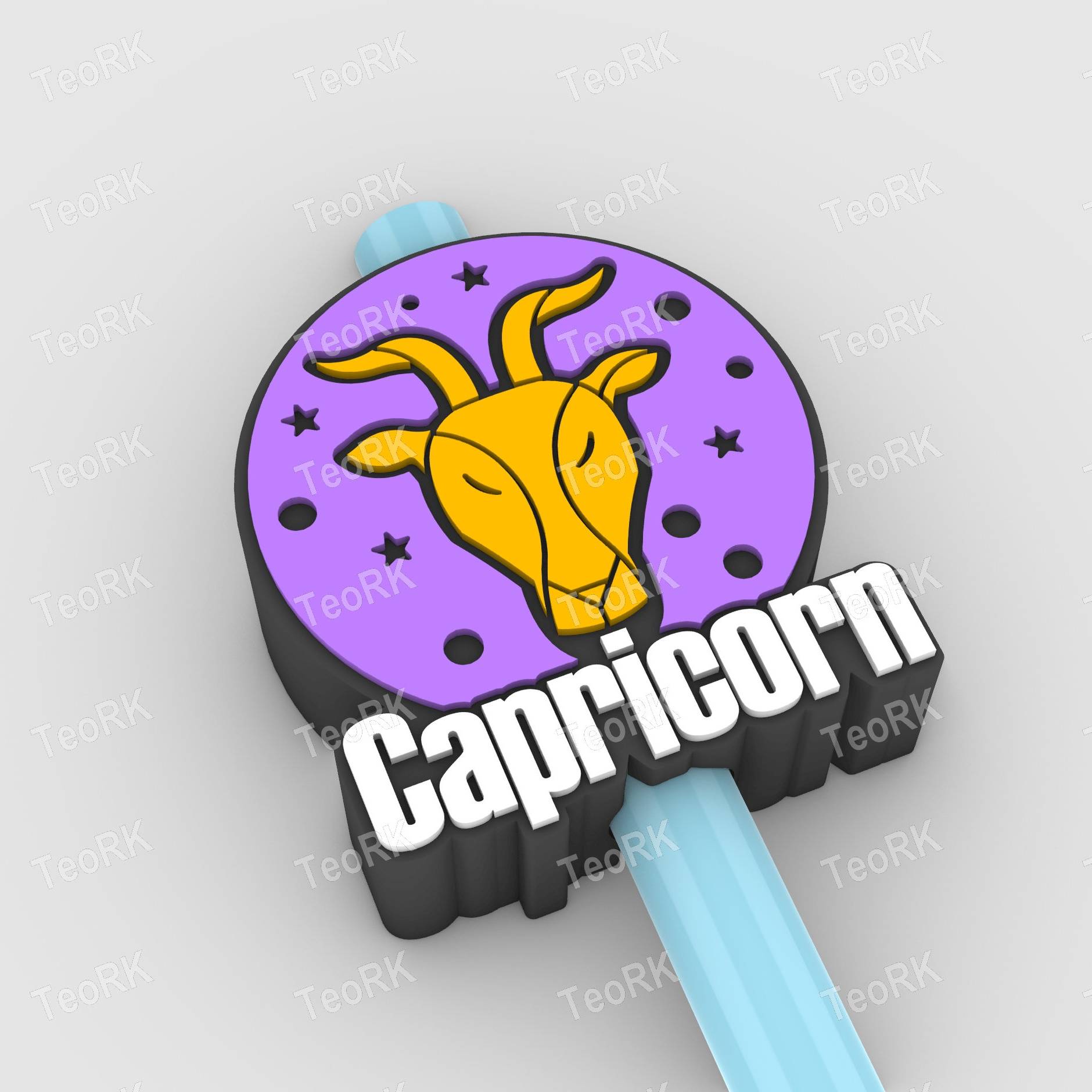 Straw Topper capricorn - signs of the zodiac - horoscope