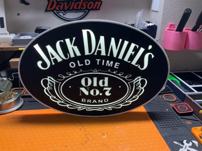 Jack Daniel's Oval Lightbox