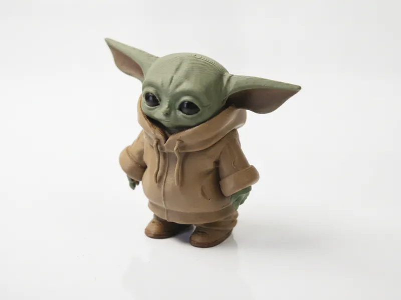 Figura de Street Grogu de estilo urbano imprimible en 3D