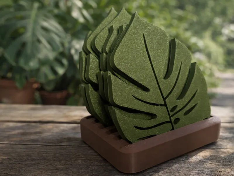 Leaf Coaster Set