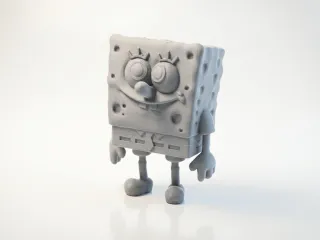 SpongeBob Figurine Cartoon Character 3D Printable