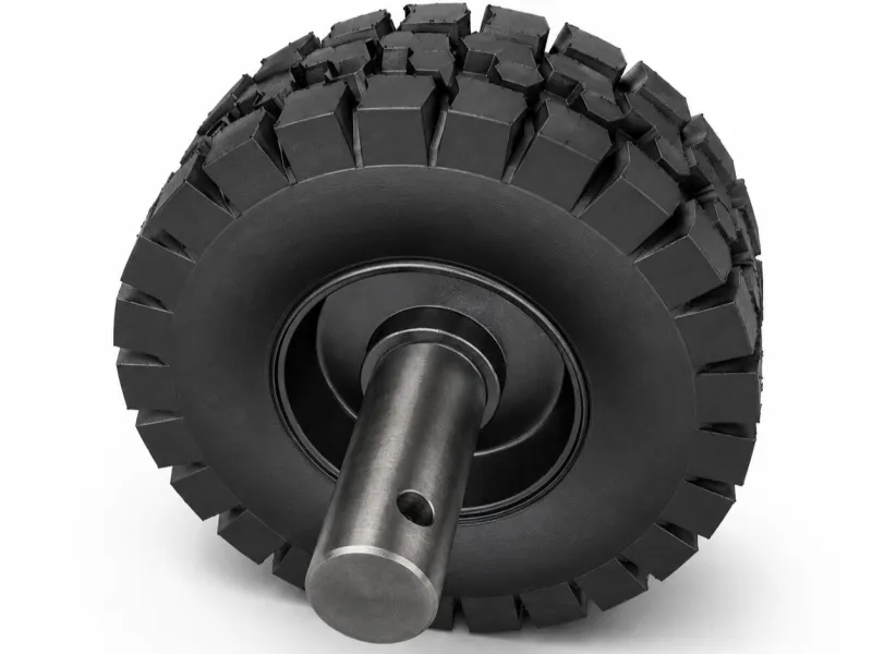 Heavy-Duty Off-Road Wheel with Axle – STL STEP