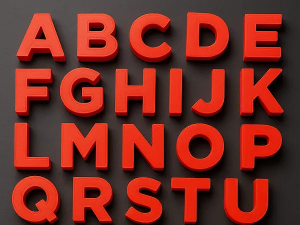 ALPHABET LETTERS - NEW VERSION