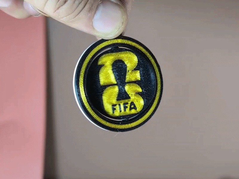 World Cup 2026 key chain with trionda ball