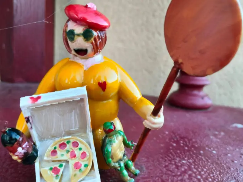 TMNT - French April's ONeil - Pizza's Style #HappyMotherDay