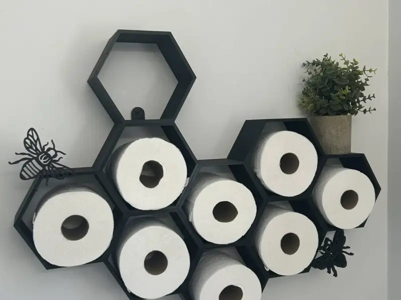 Honeycomb Toilet Paper Holder
