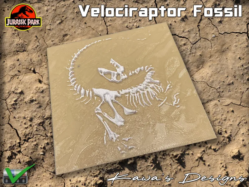 Fossile di Velociraptor di Jurassic Park