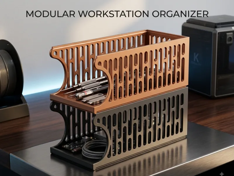 Modular Stackable Desk Organizer / Storage Rack