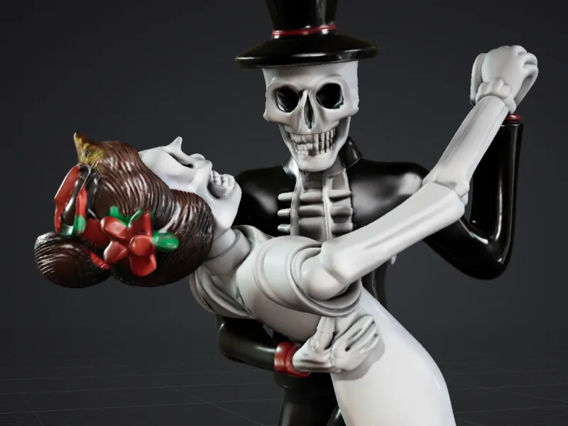 Salsa Dancing Skeletons