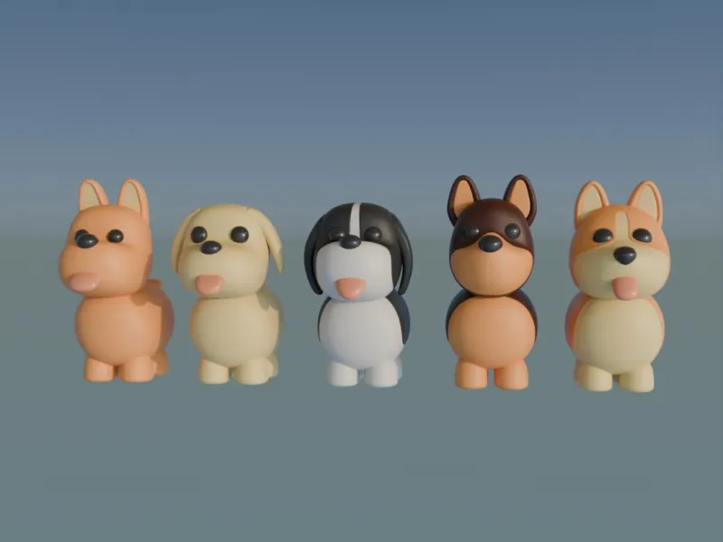 Dogs Bundle Adopt Me! Fan Art