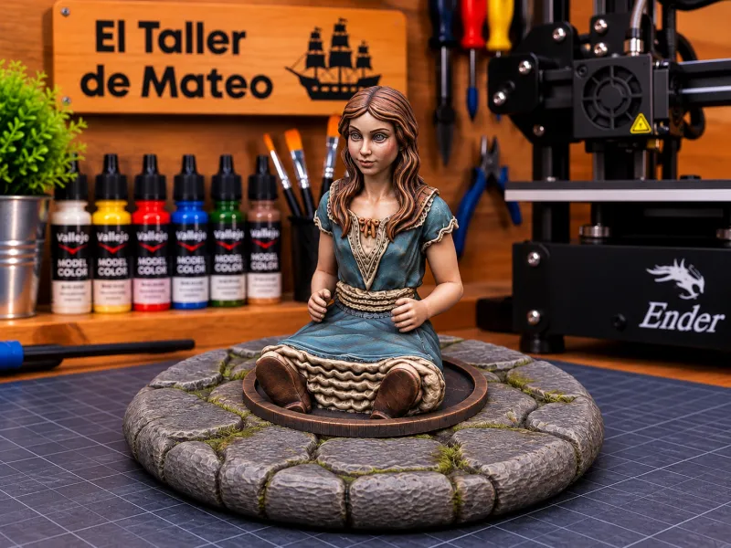 Muñeca Misteriosa con Base – El Taller de Mateo