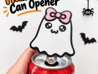 Ghost Can & Bottle Opener - Halloween