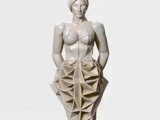 Paper Woman Sculpture
