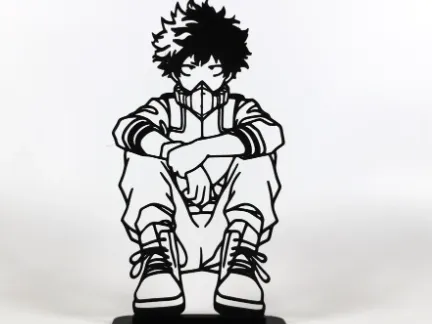 Deku Simple Line Art