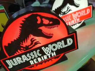JURASSIC WORLD LAMPARA 3D LED