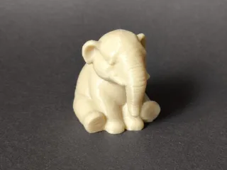 Detailed Elephant Figurine