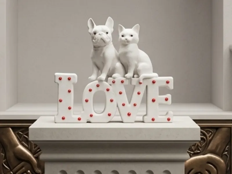 Love chien chat deco