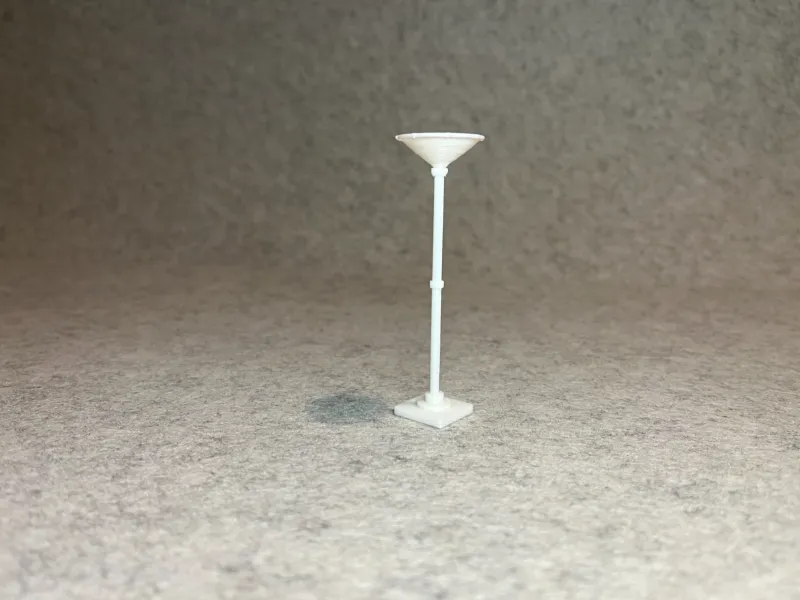 Dollhouse standing lamp miniature house