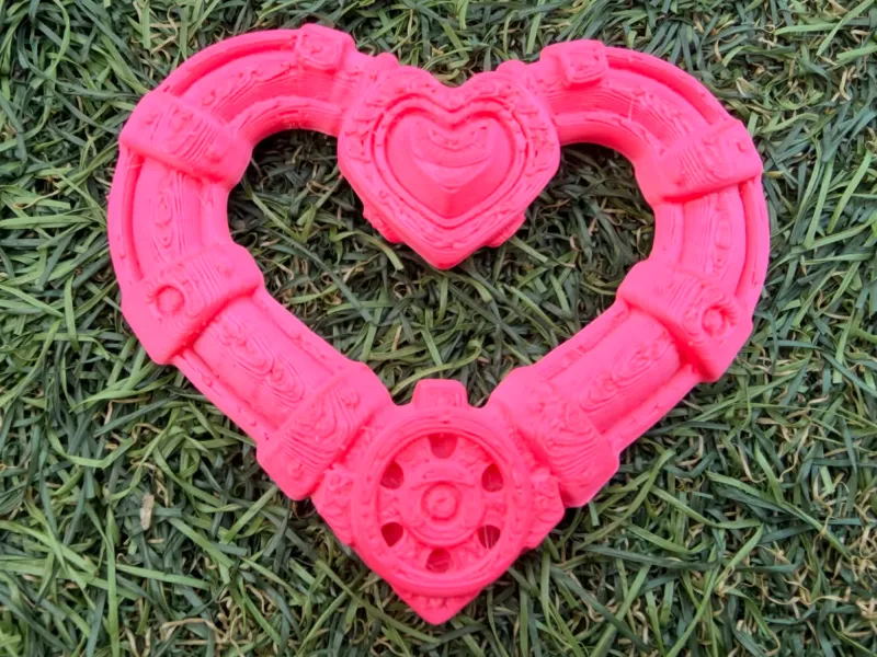 Mecha Heart Ornate Frame | Cyber Gothic Mechanical Border